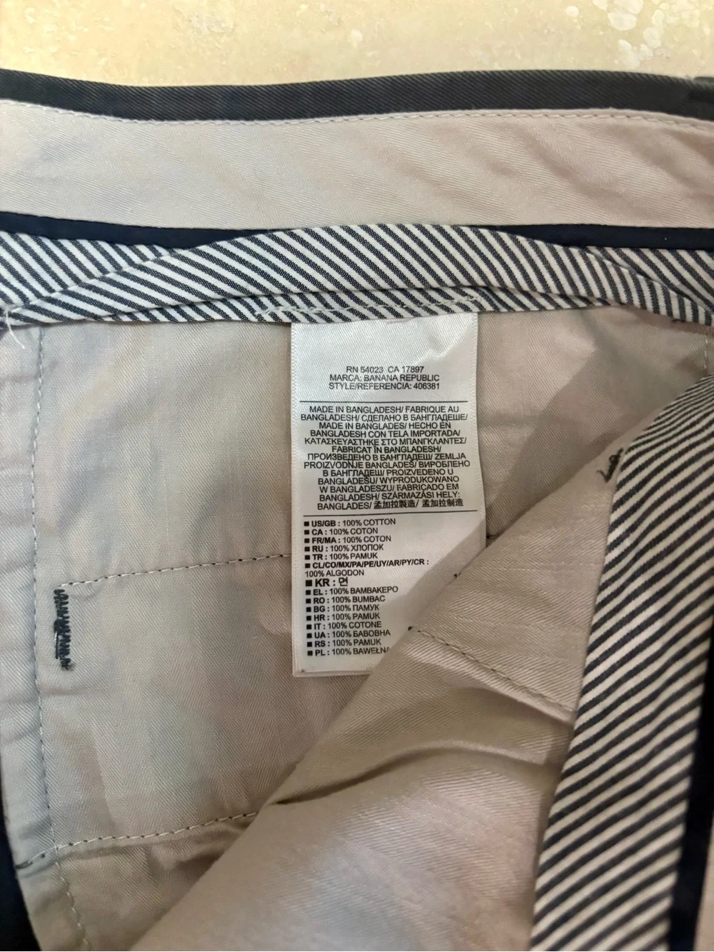 Banana Republic Charcoal Gray Aiden Men's Chino Pants 32